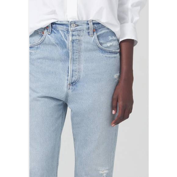 NEW CITIZENS OF HUMANITY pony boy low slung relaxed jeans in blue - Picture 5 of 5